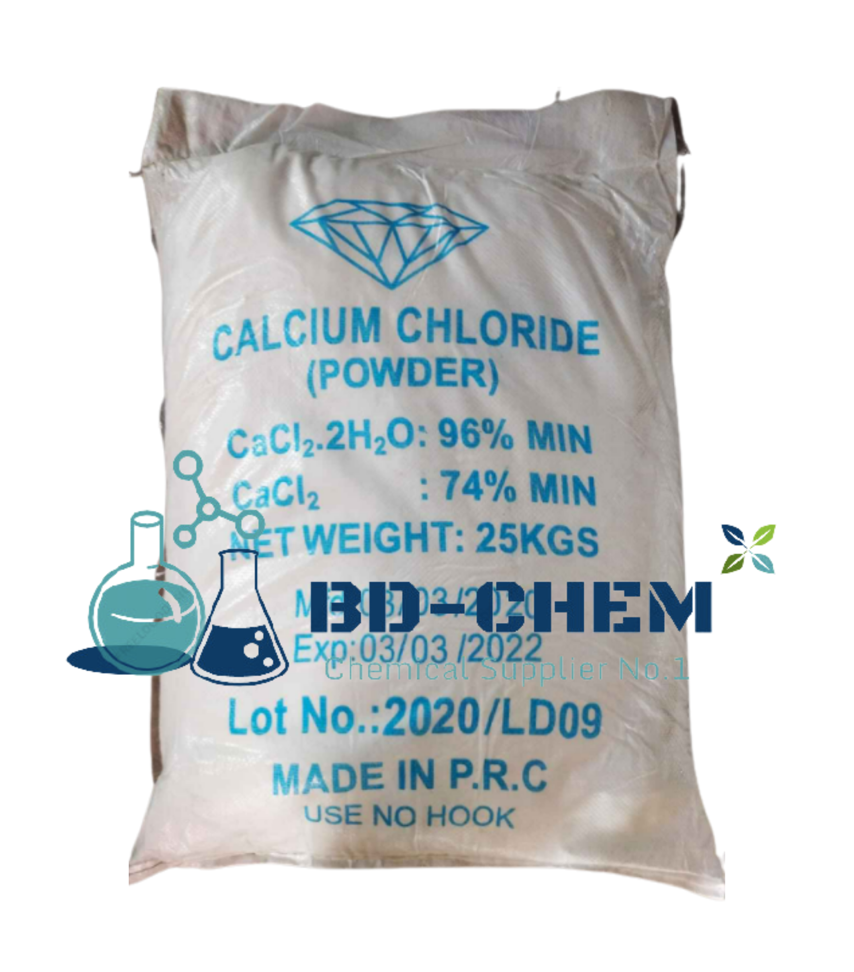 CALCIUM CHLORIDE – CACL2 74% (TRUNG QUỐC)